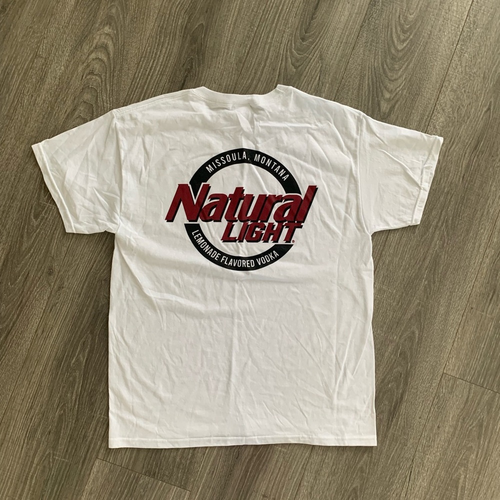 Natural Light Beer Tee Shirt - Picture 1 of 5